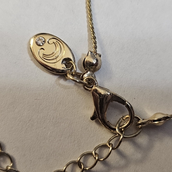 Necklace with Gold and Rust color beads and matching earrings - Picture 6 of 7